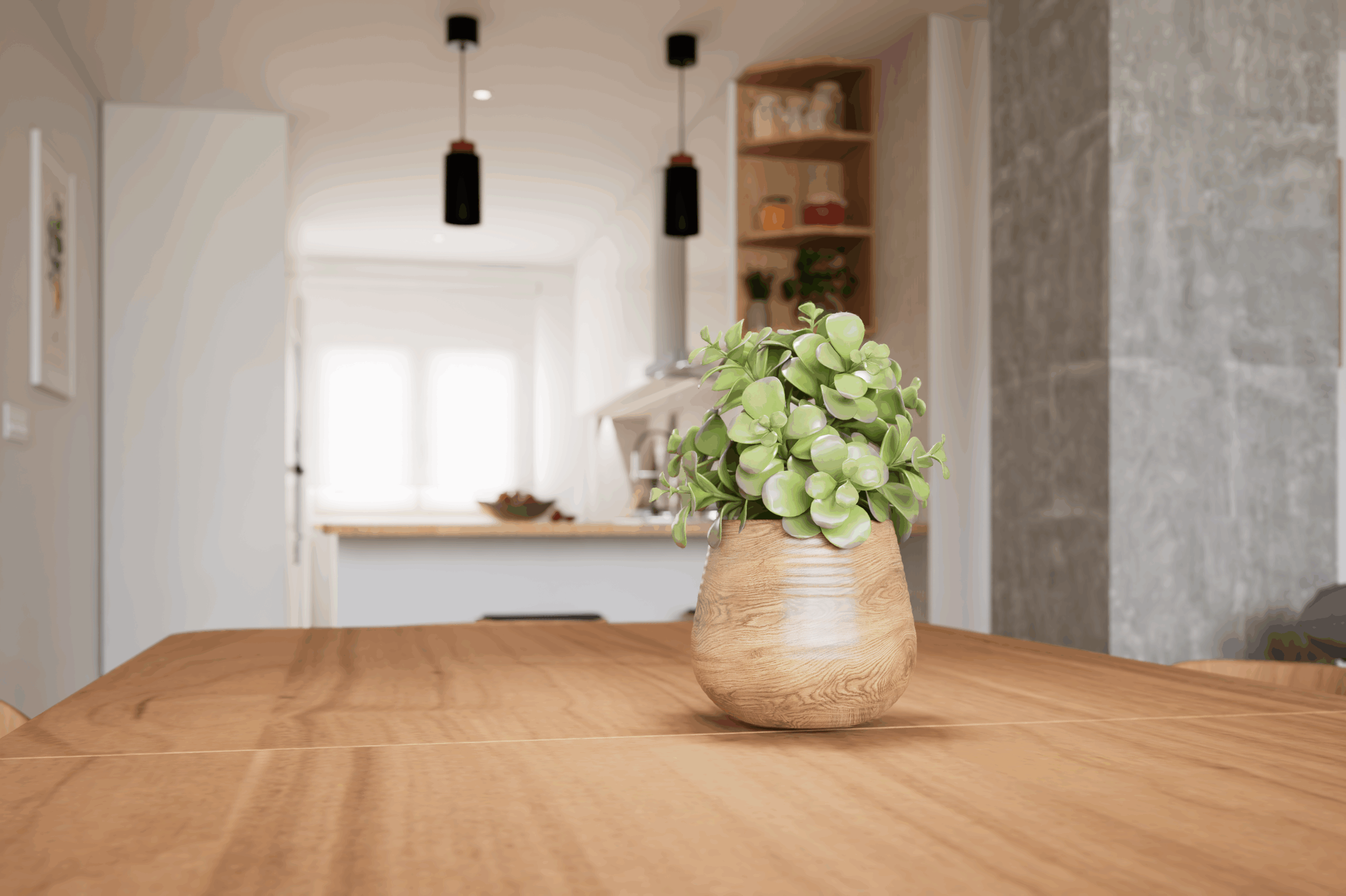 Proyecto reforma residencial Bola de Oro Granada. Diseño de cocina moderna con iluminación natural