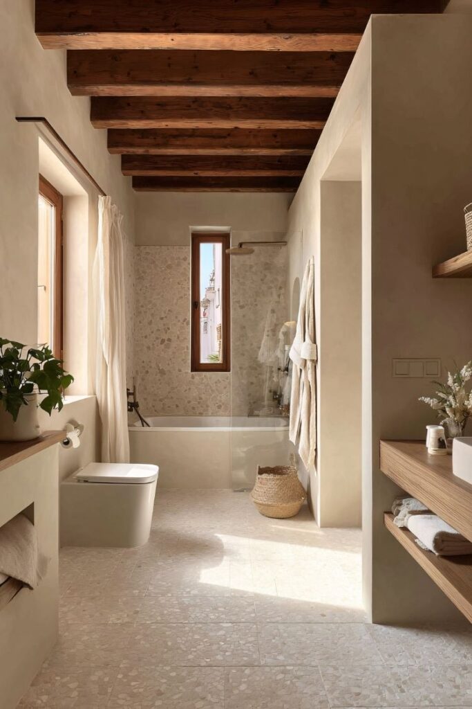 Interiorismo de salón y comedor en casa unifamiliar con mobiliario a medida